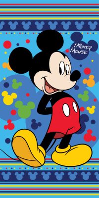 Disney Mickey Hello fürdőlepedő, strand törölköző 70x140cm