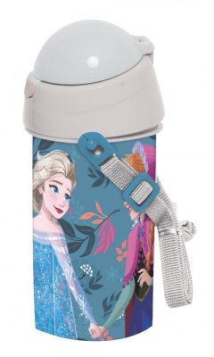 Disney Jégvarázs Explore műanyag szívószálas kulacs akasztóval 500 ml