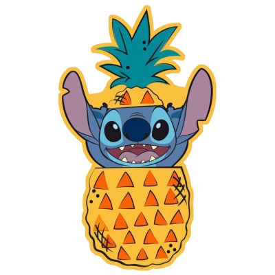 Disney Lilo és Stitch, A csillagkutya Ananas formapárna, díszpárna 34x21 cm