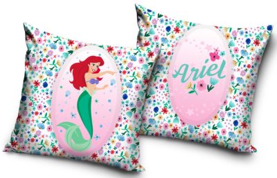 Disney Hercegnők Ariel Flower párnahuzat 40x40 cm Velúr
