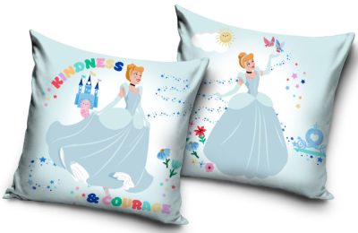Disney Hercegnők Cinderella párnahuzat 40x40 cm Velúr