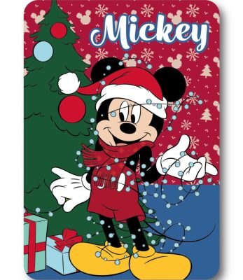 Disney Mickey Lights Karácsonyi polár takaró 100x140cm