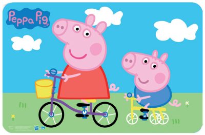 Peppa malac Bicycle tányéralátét 43x28 cm