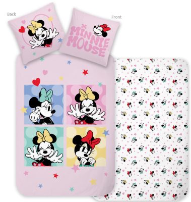 Disney Minnie Love & Laughter ágyneműhuzat 140×200cm, 70×90 cm