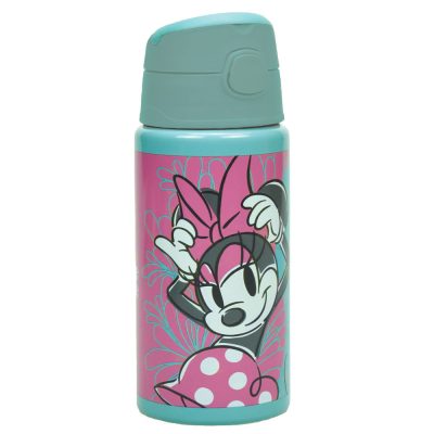 Disney Minnie Draft alumínium szívószálas kulacs akasztóval 500 ml