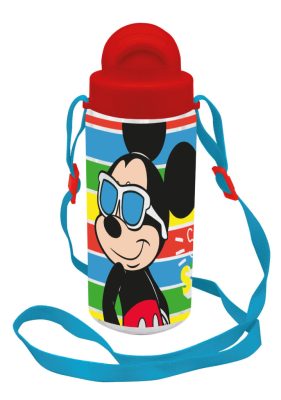 Disney Mickey Sun műanyag szívószálas kulacs akasztóval 500 ml