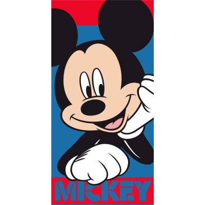 Disney Mickey Smile fürdőlepedő, strand törölköző 70x140cm (Fast Dry)