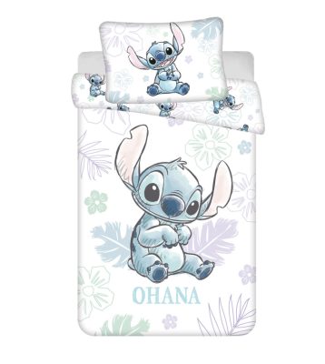 Disney Lilo és Stitch, A csillagkutya Ohana White gyerek, ovis ágyneműhuzat 100×135 cm, 40×60 cm