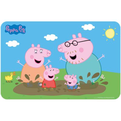Peppa malac Mud Bath tányéralátét 43x28 cm
