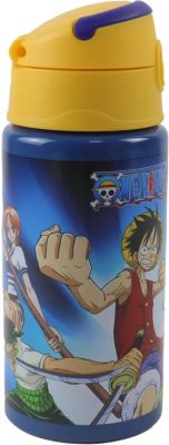 One Piece Crew alumínium szívószálas kulacs akasztóval 500 ml