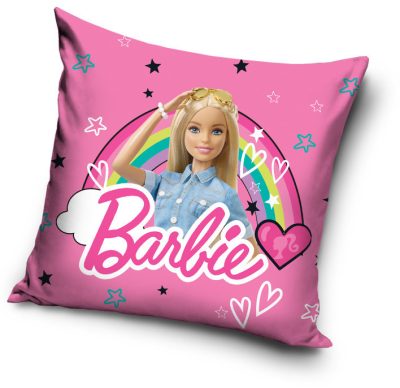 Barbie Rainbow párnahuzat 40x40 cm Velúr