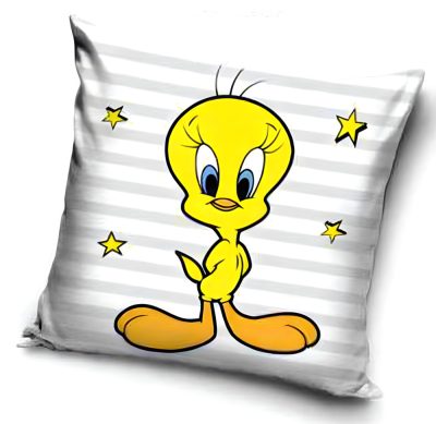 Bolondos Dallamok Tweety párnahuzat 40x40 cm Velúr