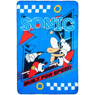 Sonic a sündisznó Built for Speed polár takaró 100x150cm