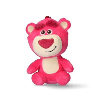 Disney Játékháború Lotso 3D plüss figura akasztóval, táskadísz 13 cm