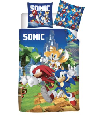 Sonic a sündisznó Speedy Dreams gyerek, ovis ágyneműhuzat 100×135cm, 40×60 cm