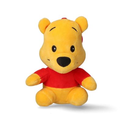 Disney Micimackó Yellow 3D plüss figura akasztóval, táskadísz 13 cm