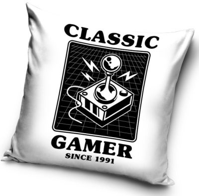 Gamer Classic párna, díszpárna 40 x 40 cm
