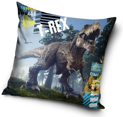 Dinoszaurusz T-Rex Rawr párnahuzat 40x40 cm