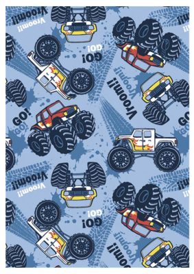 Jármű Monster Truck A/4 gumis mappa