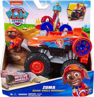 Mancs Őrjárat RESCUE WHEELS LÉGPÁRNÁS JÁRMŰ + ZUMA KUTYA FIGURA 