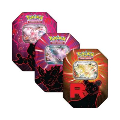 Pokémon TCG Team Rocket Tin gyűjtői fémdoboz