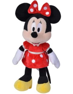 Minnie egér piros ruhás plüssfigura 25 cm