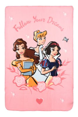Disney Hercegnők Follow Your Dreams polár takaró 100x150cm