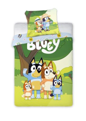 Bluey Family Snuggle ágyneműhuzat 140×200cm, 70×90 cm