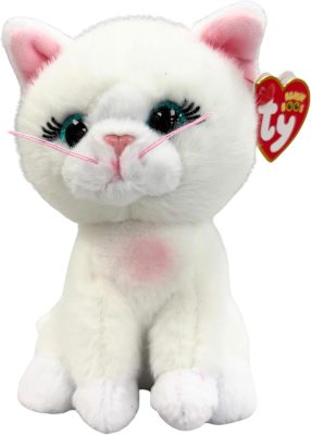 BOOS plüss figura AMELIA, 15 cm - fehérmacska