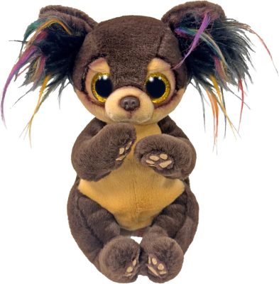 Ty Beanie Bellies plüss figura TOFFEE, 15 cm - barna kutya