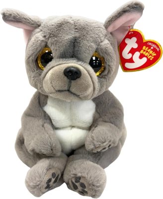 Ty Beanie Bellies plüss figura WILFRED, 15 cm - szürkekutya