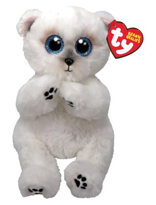 Ty Beanie Bellies plüss figura WUZZY, 15 cm - fehérmaci