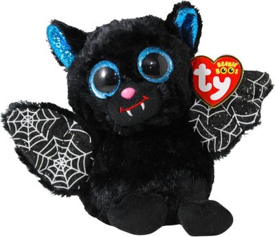 BOOS plüss figura BATRICK, 15 cm - fekete denevér 