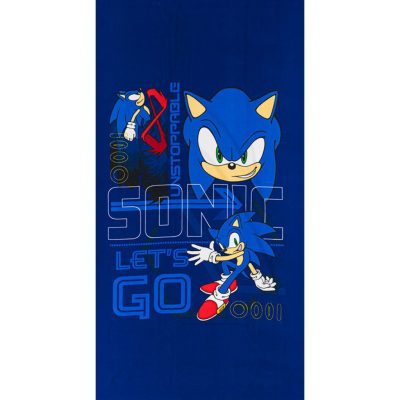 Sonic a sündisznó Go Blur fürdőlepedő, strand törölköző 70x140cm (Fast Dry)