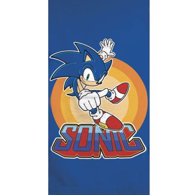 Sonic a sündisznó Power fürdőlepedő, strand törölköző 70x140cm (Fast Dry)