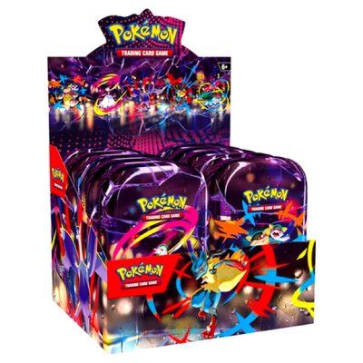 Pokémon TCG Mega Heroes Mini Tin Display gyári fóliás 10 darabos szett