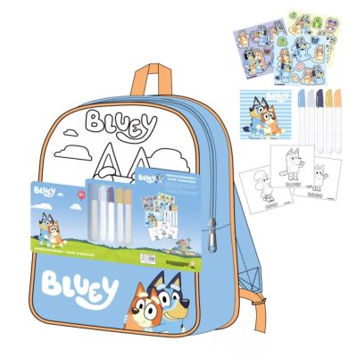 Bluey Friends színezhető hátizsák, táska 38 cm