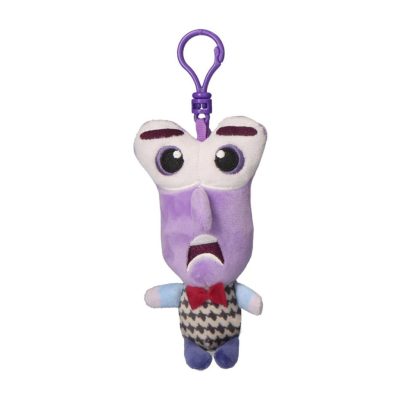 Disney Agymanók Fear 3D plüss figura akasztóval, táskadísz 12 cm