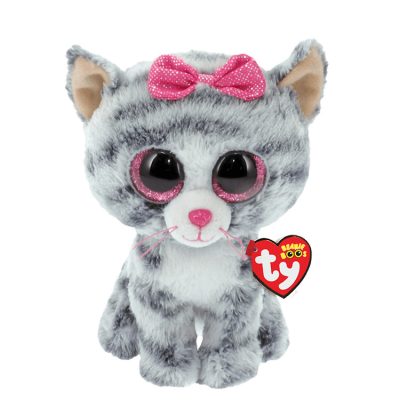 BOOS plüss figura KIKI, 24 cm - szürkemacska