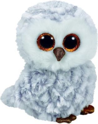 BOOS plüss figura OWLETTE, 24 cm - fehér bagoly