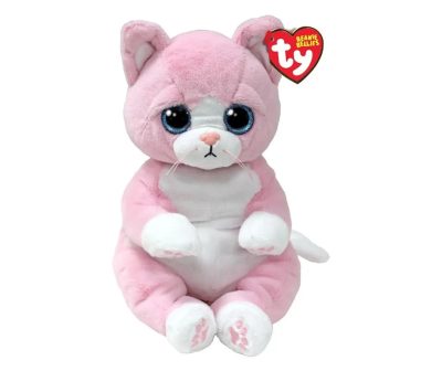 Ty Beanie Bellies plüss figura LILLIBELLE, 24 cm - rózsaszínmacska