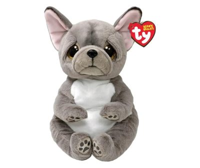Ty Beanie Bellies plüss figura WILFRED, 24 cm - szürkekutya