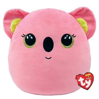 Ty Squishy Beanies párna alakú plüss figura POPPY, 22 cm - rózsaszínkoala