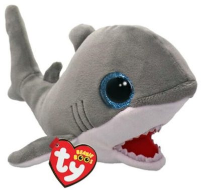 BOOS plüss figura FINNEGAN, 15 cm - szürkecápa