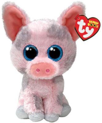 BOOS plüss figura HAMBONE, 15 cm - rózsaszínmalac