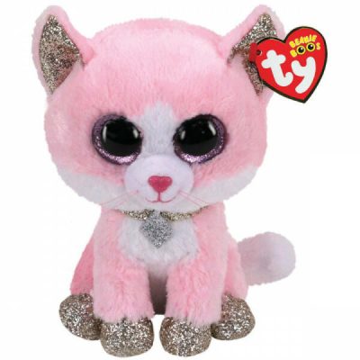 BOOS plüss figura FIONA, 15 cm - rózsaszínmacska