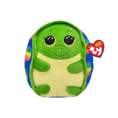 Ty Squishy Beanies párna alakú plüss figura SHRUGS, 22 cm - színesteknős