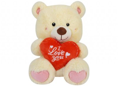 Teddy Bear with Heart I Love You plüss 20 cm