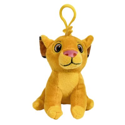 Simba plüss kulcstartó táska csipesszel 12.5 cm