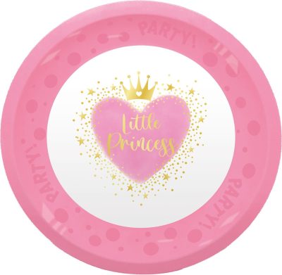 Hercegnők Little Princess micro prémium műanyag lapostányér 4 db-os szett 21 cm